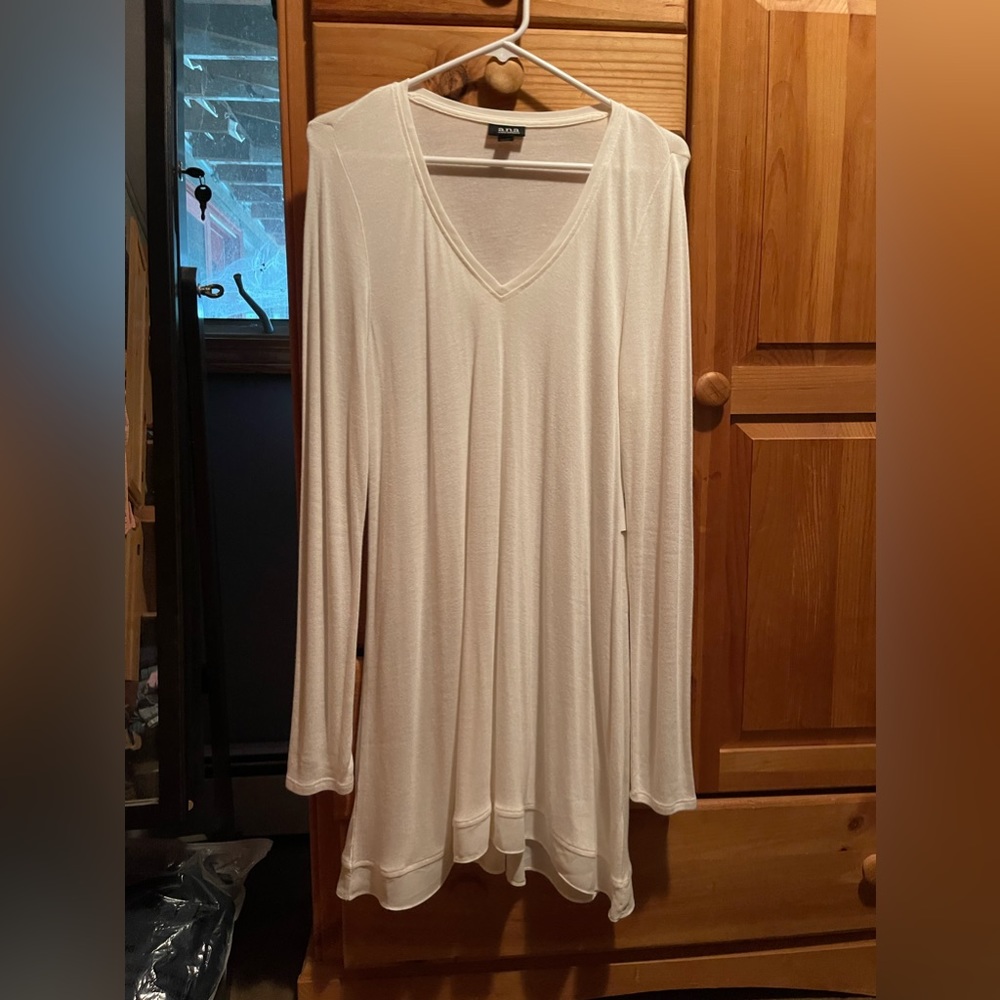 Soft white tunic shirt